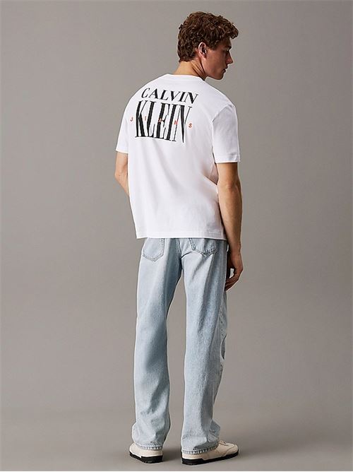 serif font graphic tee CALVIN KLEIN JEANS | J30J327473YAF